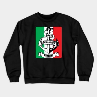 Costa Adriatica Rimini Italy Flag Crewneck Sweatshirt